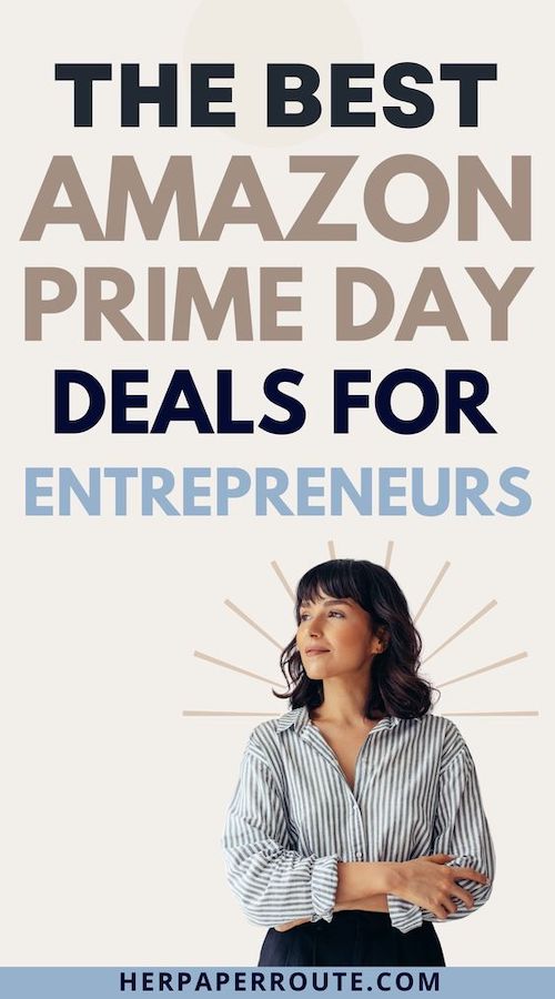 Woman happy that We Found The Best Amazon Prime Day Deals For Entrepreneurs