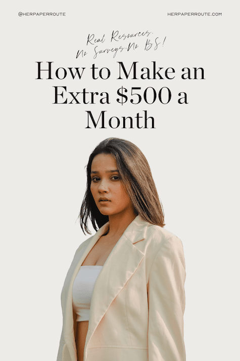 How to make an extra 500 a month