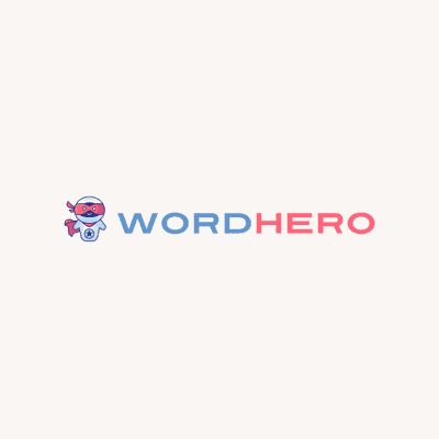 word hero logo