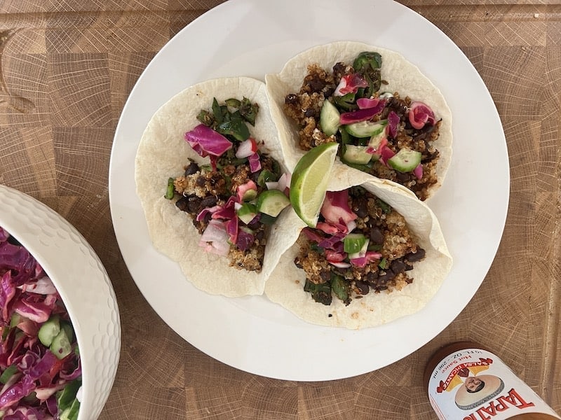 The Best Vegan and Vegetarian Meal Kit Delivery Services (Canada + USA) 2 real photo of the taco meal we made from our Good Food subscription, while reviewing the best vegetarian meal kits