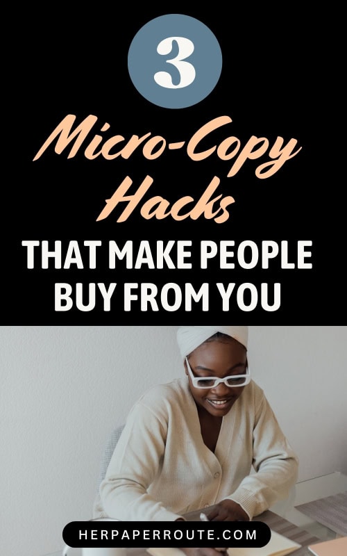 woman adjusting her sales copy using the best micro copy hacks