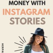 image of woman looking at phone happy know that she knows How to Make Money With Instagram Stories: 5 Techniques
