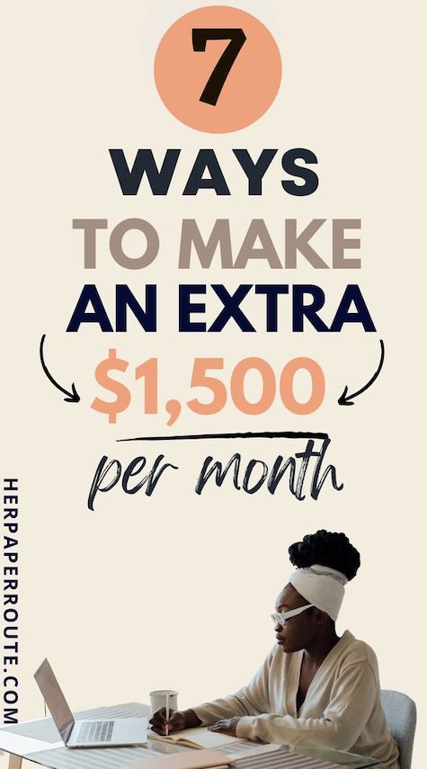 7 Ways to Make $1500 A Month Extra From Home