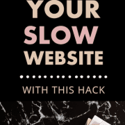 FINALLY! How to fix your slow website
