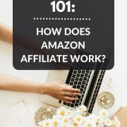business owner joining the Amazon affiliate program on her laptop