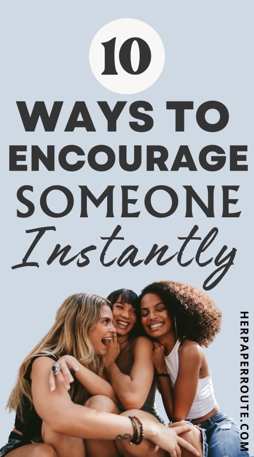 three friends hugging showing the best way to encourage someone