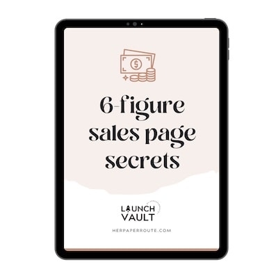 sales page secrets copy