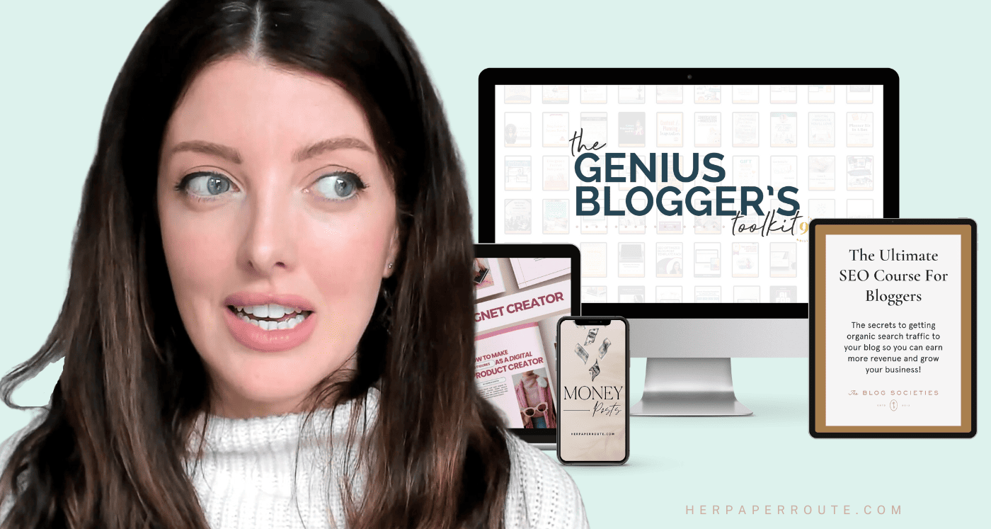 chelsea clarke Genius bloggers toolkit review - ultimate bundles product reveal