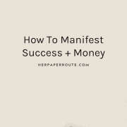 Tips for How to manifest success and money