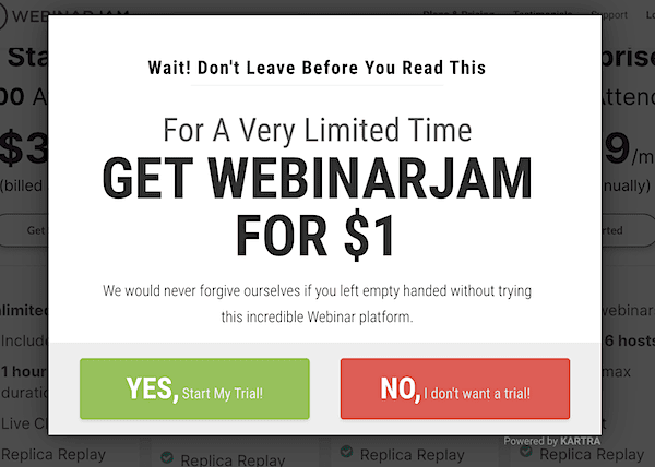 webinarjam pricing popup 1 dollar trial - comparing the best webinar software platforms for hosting virtual events