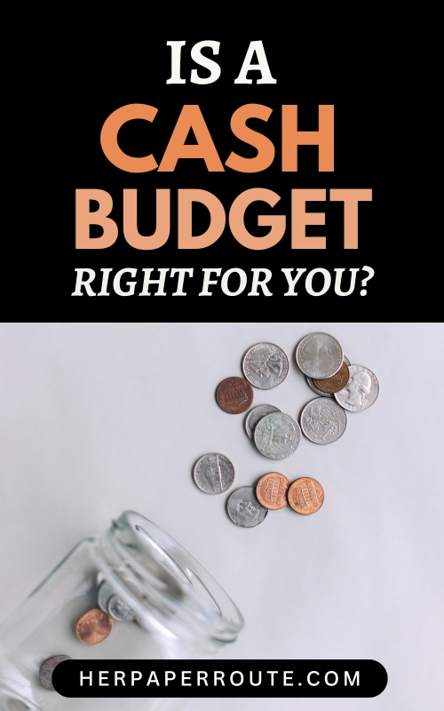 jar and coins with savings showing the advantages and disadvantages of a cash budget