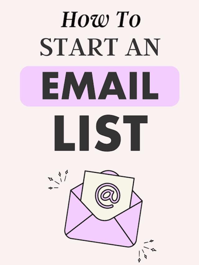 Easiest way to start an email list