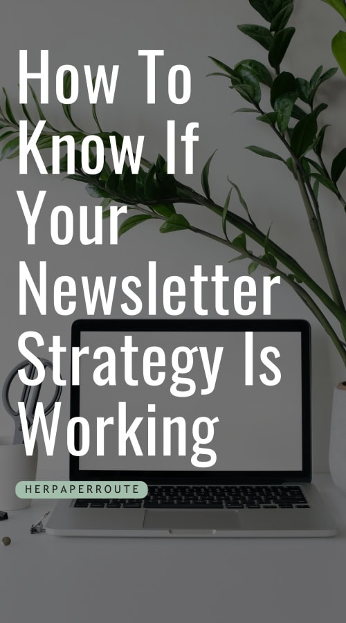 open laptop showing how to know if your newsletter strategy is working