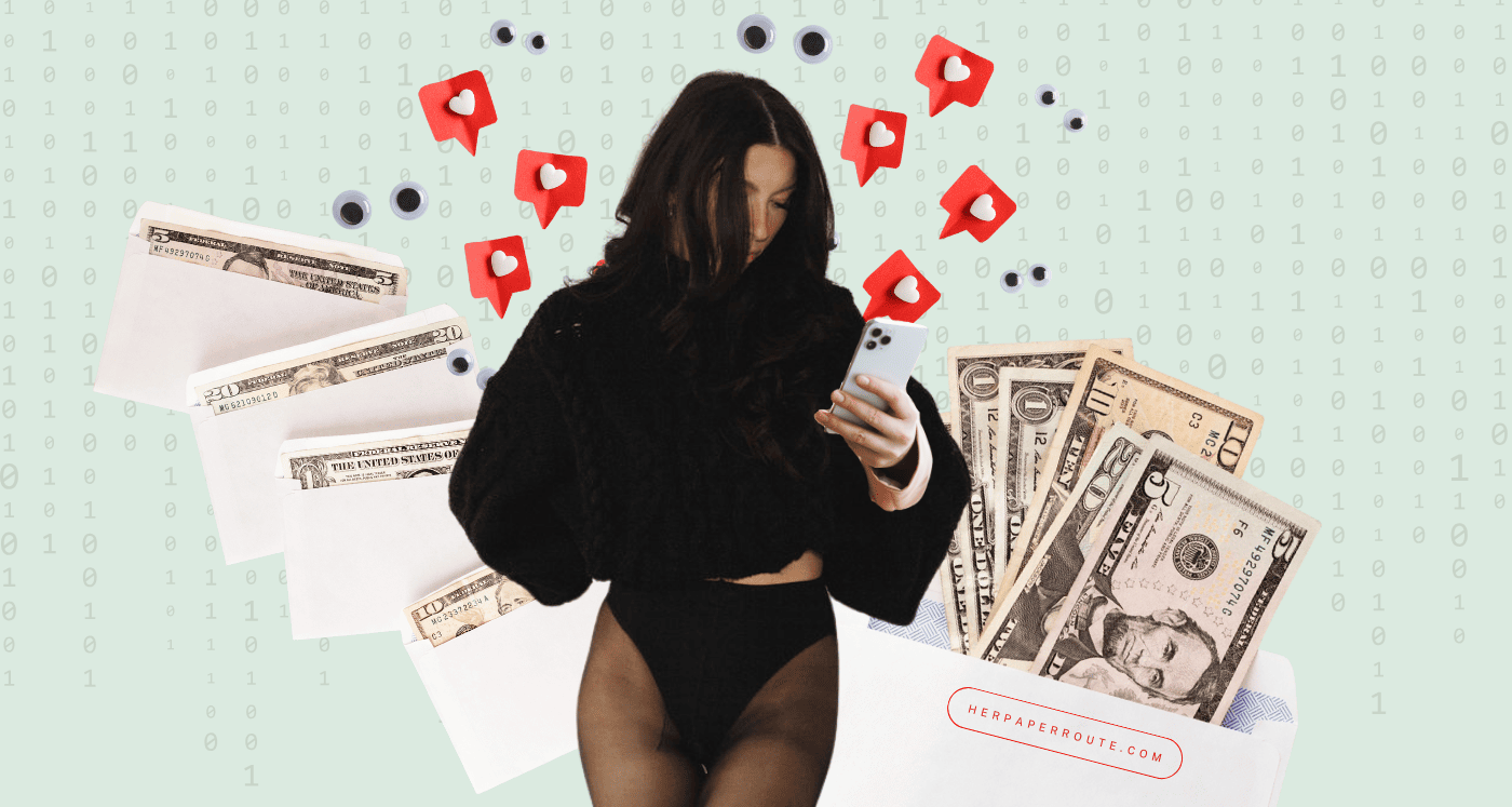 social media influencer holding her phone explains the answer to How Much Money Can You Make As An Influencer?