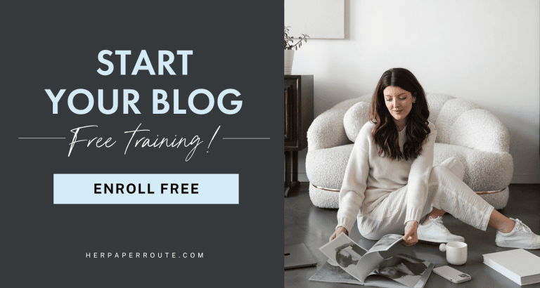 free blogging course learn how to start a blog for free HerPaperRoute