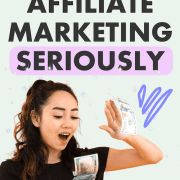 woman making it rain tossing money on the ground from earnings she made once she decided to take affiliate marketing seriously and learn the business