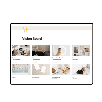 vision board ultimate life planner