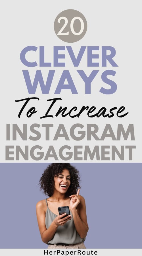 smiling woman figuring out clever ways to increase instagram engagement