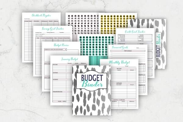 Budget-Binder-Printable sheets to save money_
