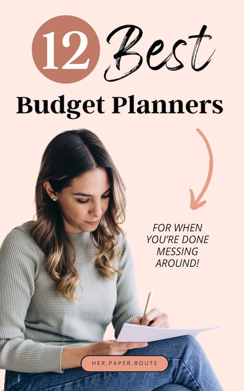 Woman reviewing The Best Budget Planner Books and Organizers To Keep Track Of Your Money
