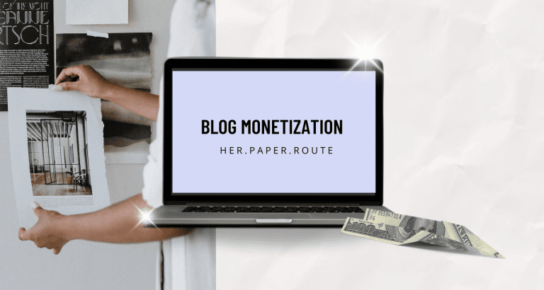 the blog monetization course with chelsea clarke HerPaperRoute