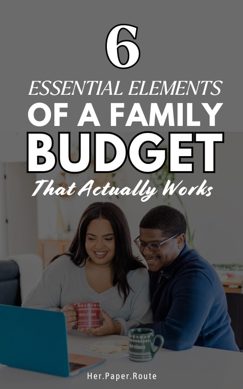 couple at a laptop figuring out their family budget