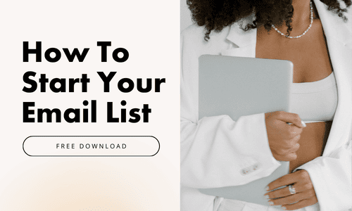 how to start an email list book_free marketing resources