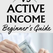 woman counting dollar bills differentiating between passive income vs. active income