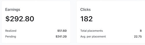 screenshot of real life example of how much ive earned from beehiiv ads when monetizing my newsletter