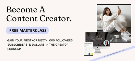 Become A Content Creator 100 days masterclass banner
