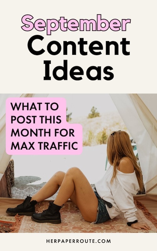 September Content Ideas - What To Post