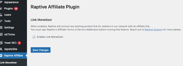  Raptive Affiliate Plugin for WordPress Link Monetizer_raptive affiliate network