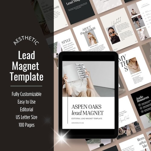 editable lead magnet template by HerPaperRoute