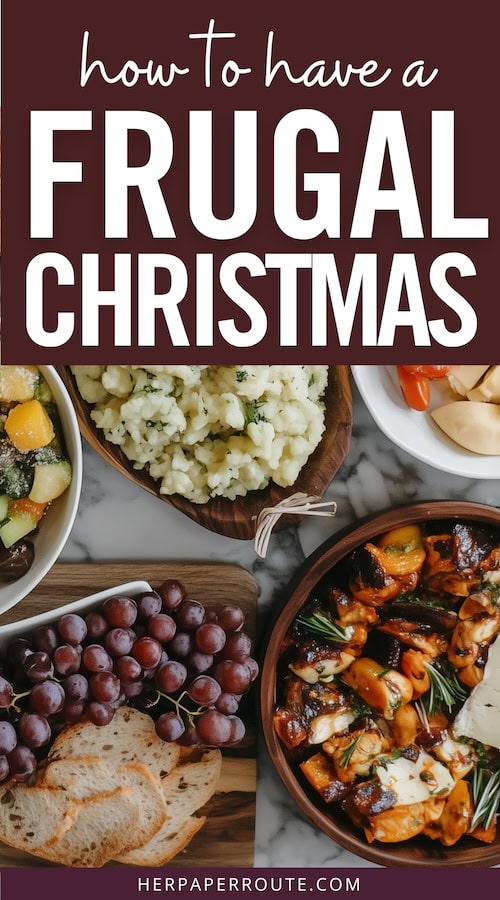 delicious vegetarian dishes under the words how to have a frugal Christmas