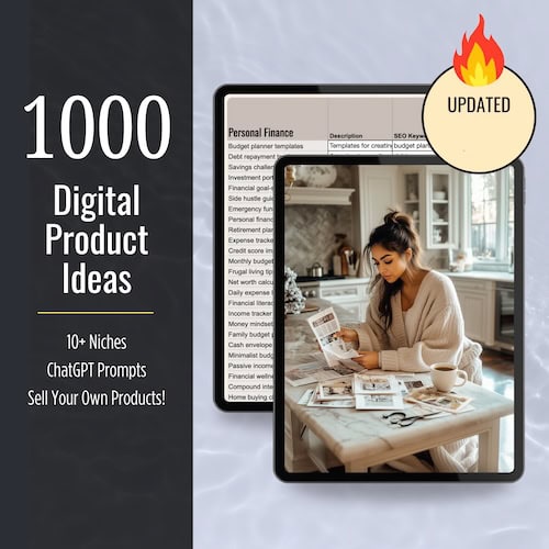 1000 digital product ideas updated