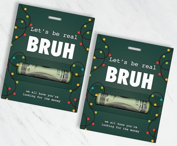 money gift idea for siblings bruh cash money gift printable_