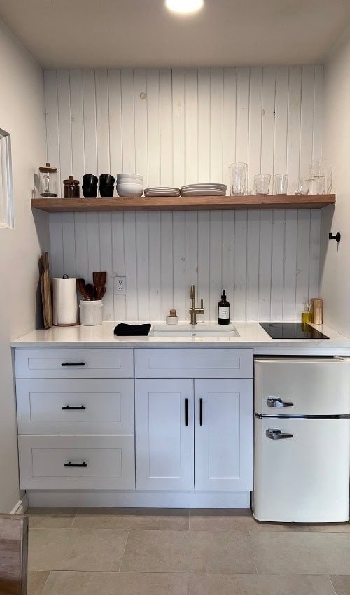 Cottage Weekend Ideas: Escape to The Tides on Pender Island 6 inside cottage kitchen at tides resort