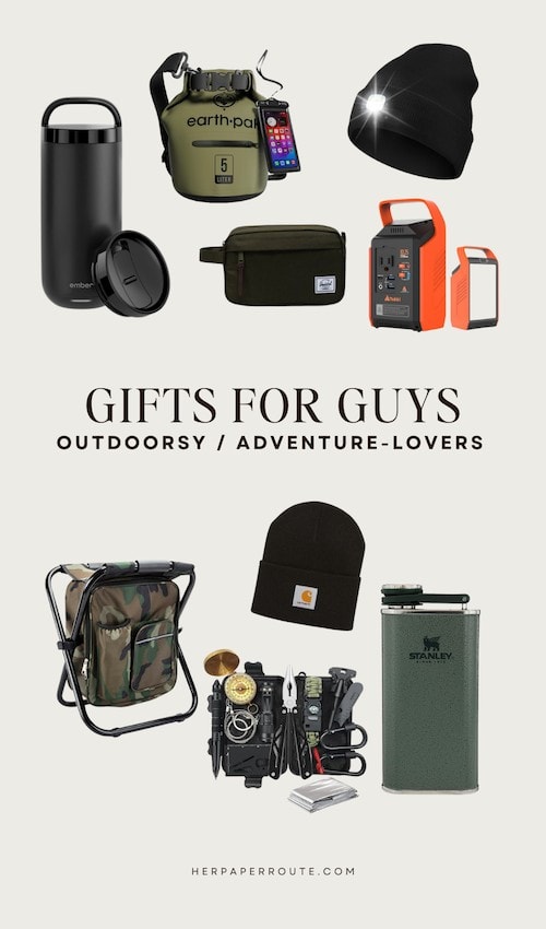 Gift Ideas for Him: Outdoorsy / Adventure Lovers Gift Guide