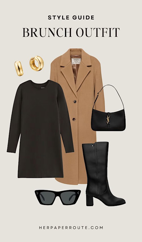 polished elevated winter briunch outfit ideas_