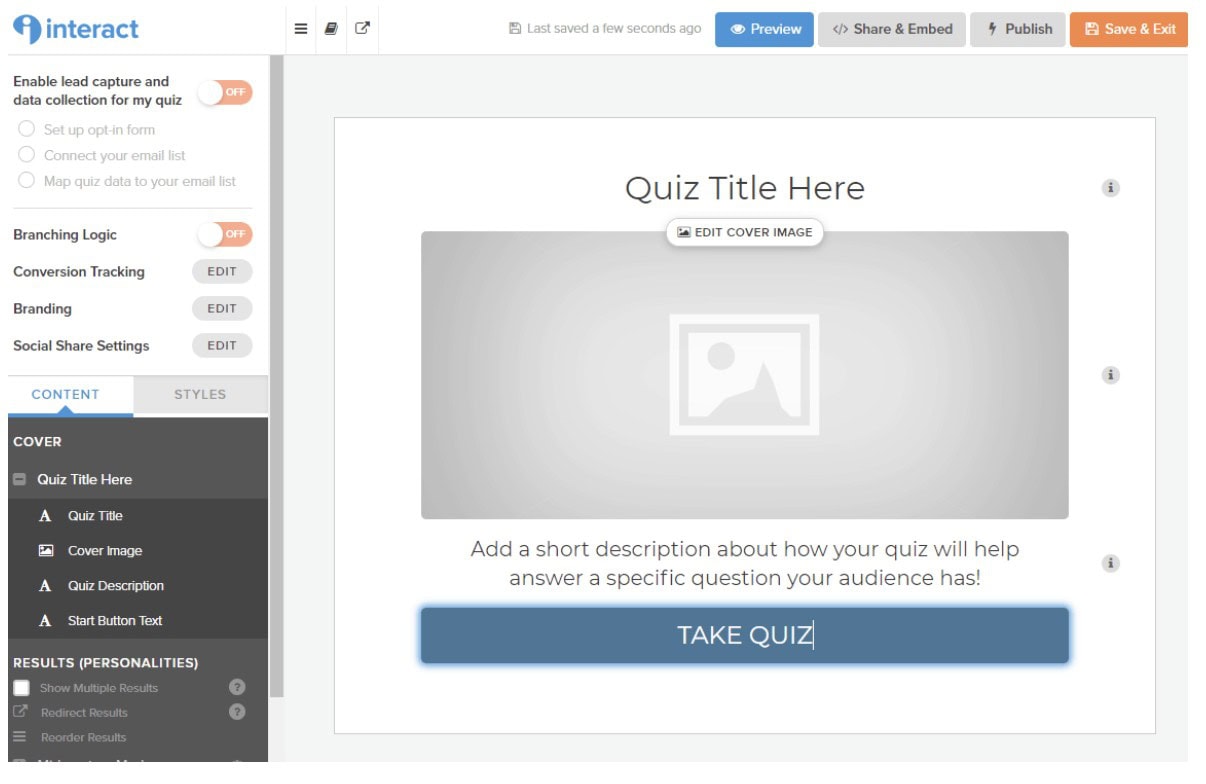 create a quiz step 4