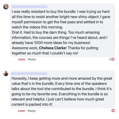 Brave at Business Bundle testimonials