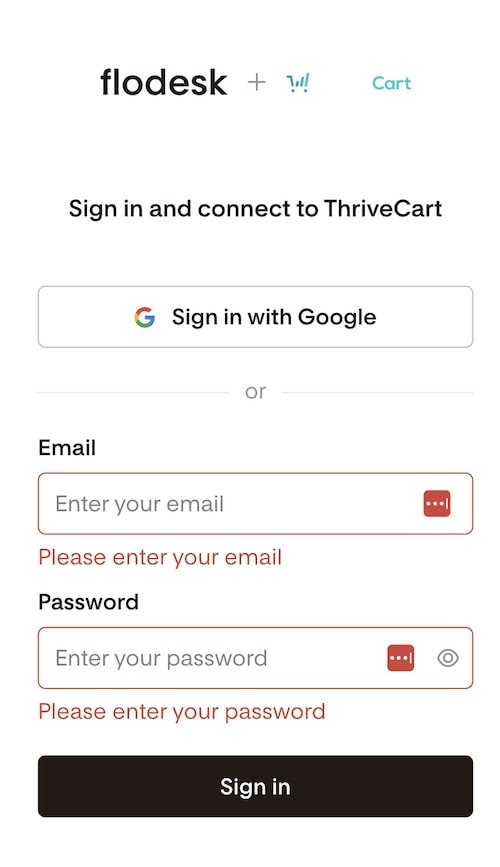 easily connect Flodesk with Thrivecart