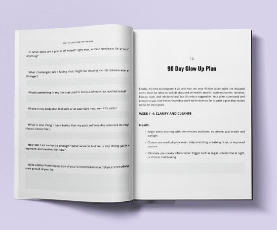 glow up yourself workbook_mockup_interior pages