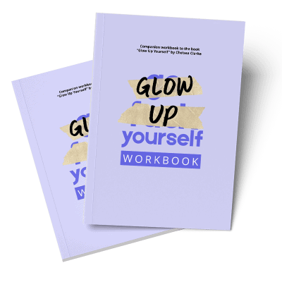 glow up yourself workbook_mockup_side by side