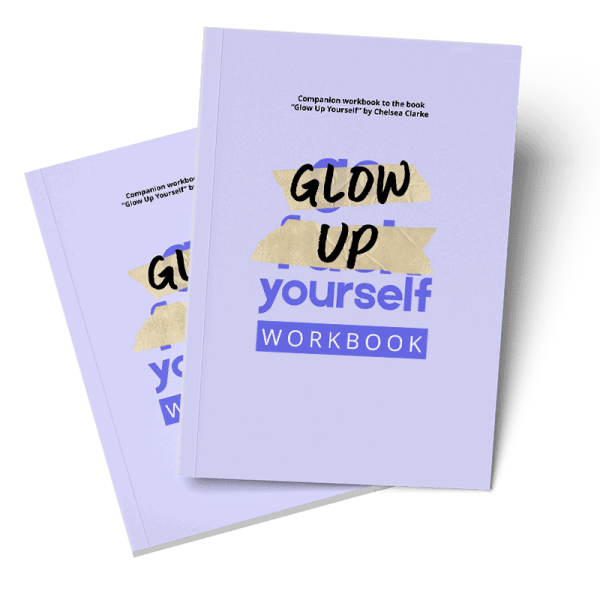 glow up yourself workbook_mockup_side by side