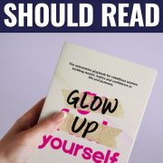 Glwo Uo Yourself book by Chelsea Clarke - unrecognizable glow up book for women