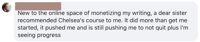 make money blogging course testimonials 