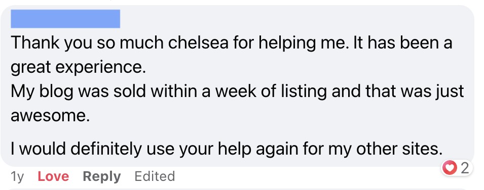 The Blog Flipping Course 19 I sold my website with chelsea clarkes help