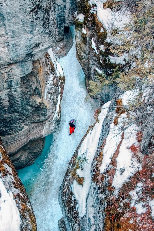 Canada in January: Guide to visiting Canada in winter 11 Maligne-Canyon-in-winter