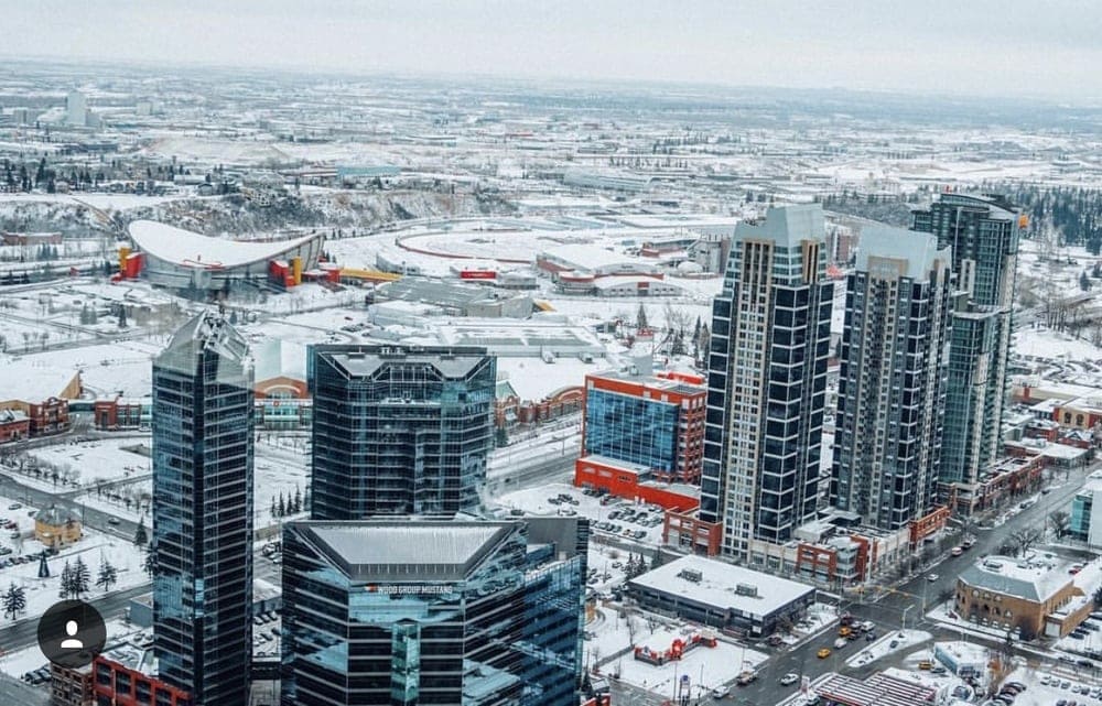 21 Best Places to Visit in Canada in Winter 4 View-of-Saddledome-from-Calgary-Tower